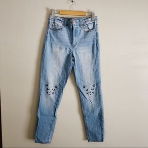 Size 26, Forever 21, Cat Jeans